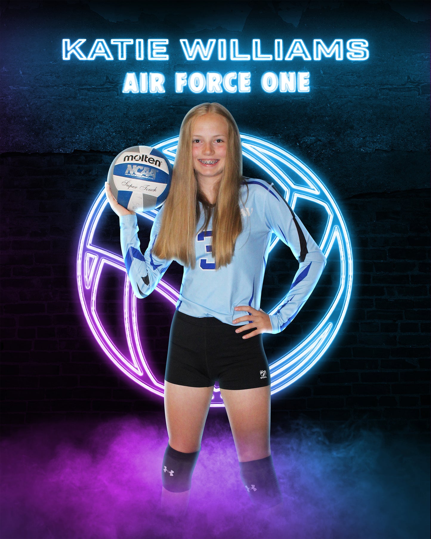 Neon Volleyball Photo